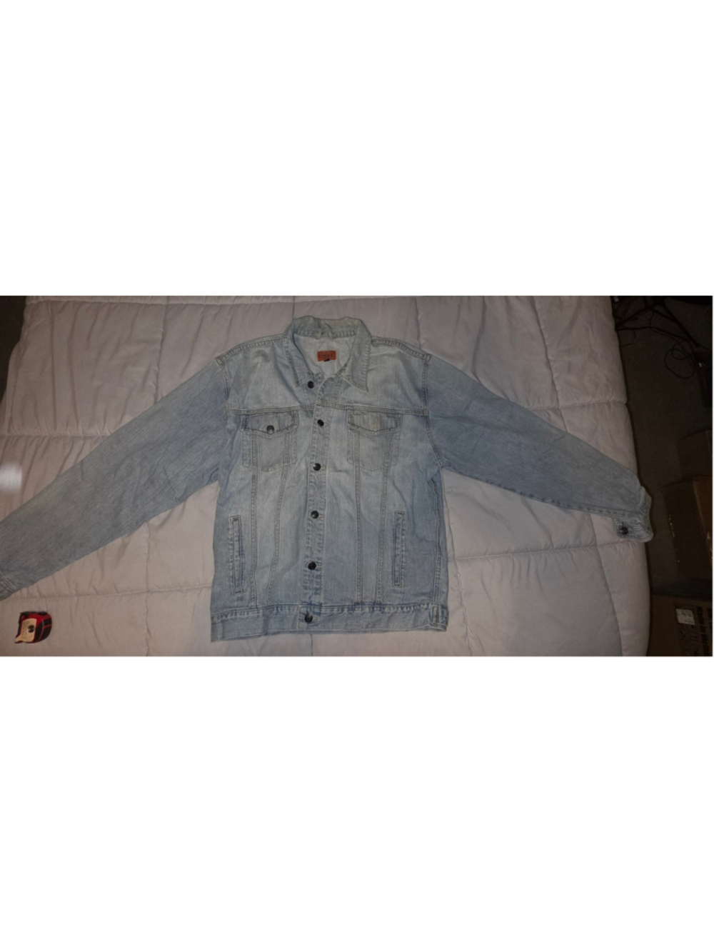 Women's Eagle No. 7 Light Wash Denim Jean Jacket Size L